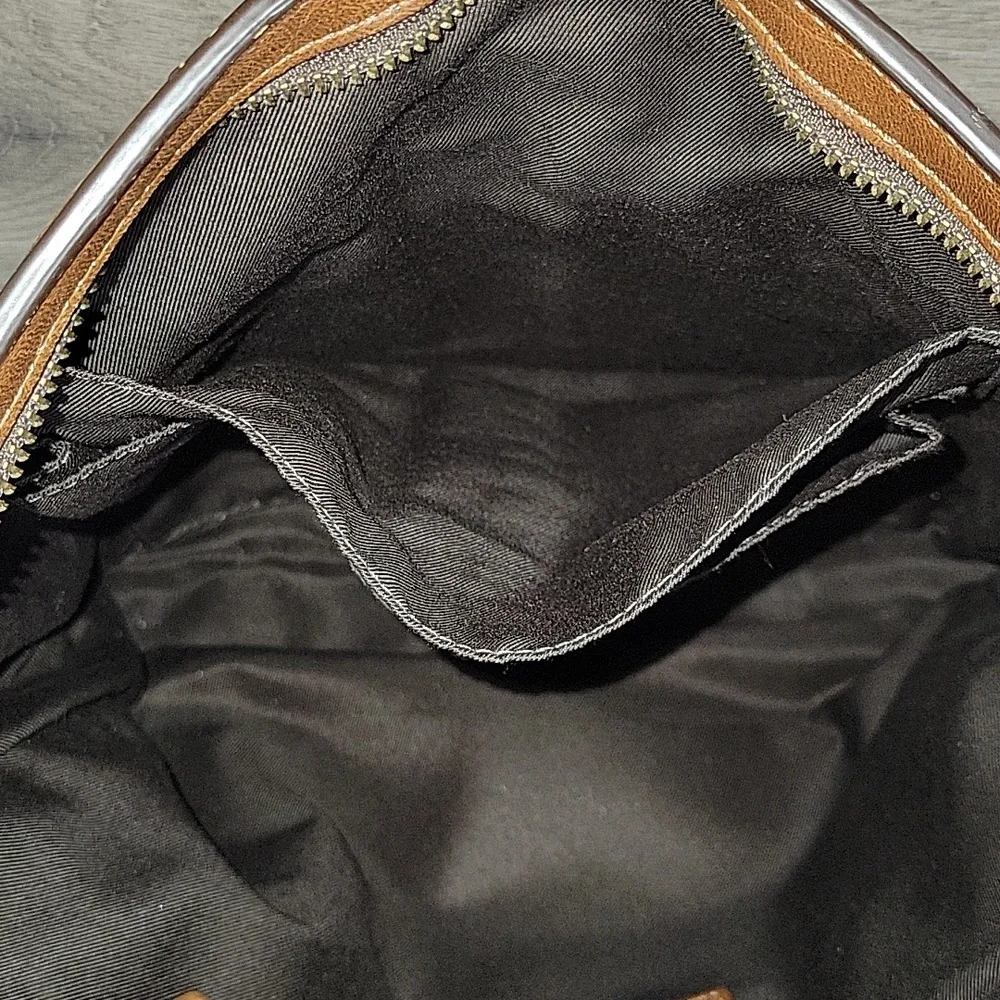 Men's Coach Bleeker Legacy Brown Leather Crossbody Shoulder Bag 70488